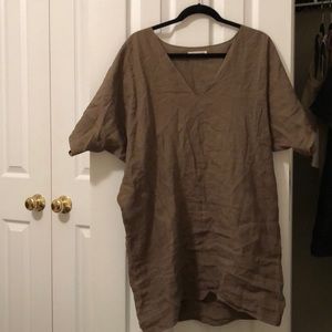 Rachel Craven Textiles Green Linen Dress